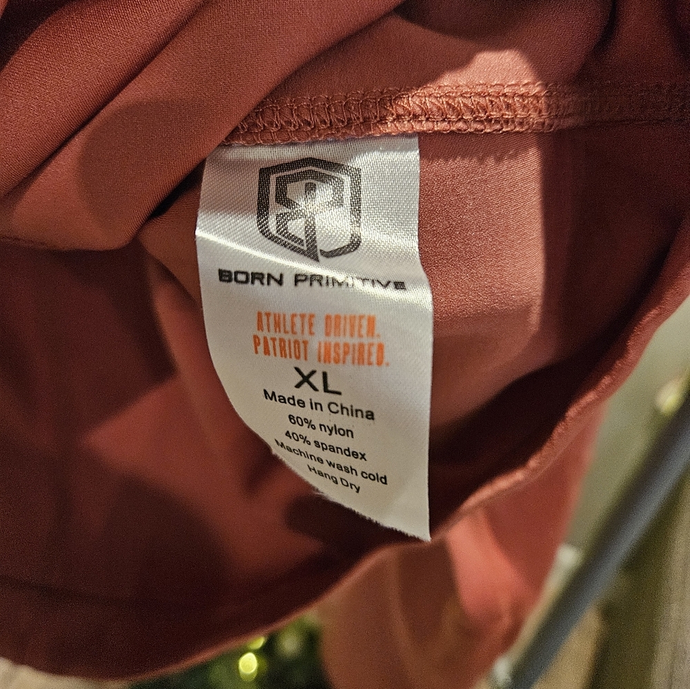 Born Primitive Convertible Pullover Rust Orange S… - image 3